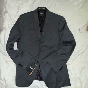 BOSS Men's Gray Blazer